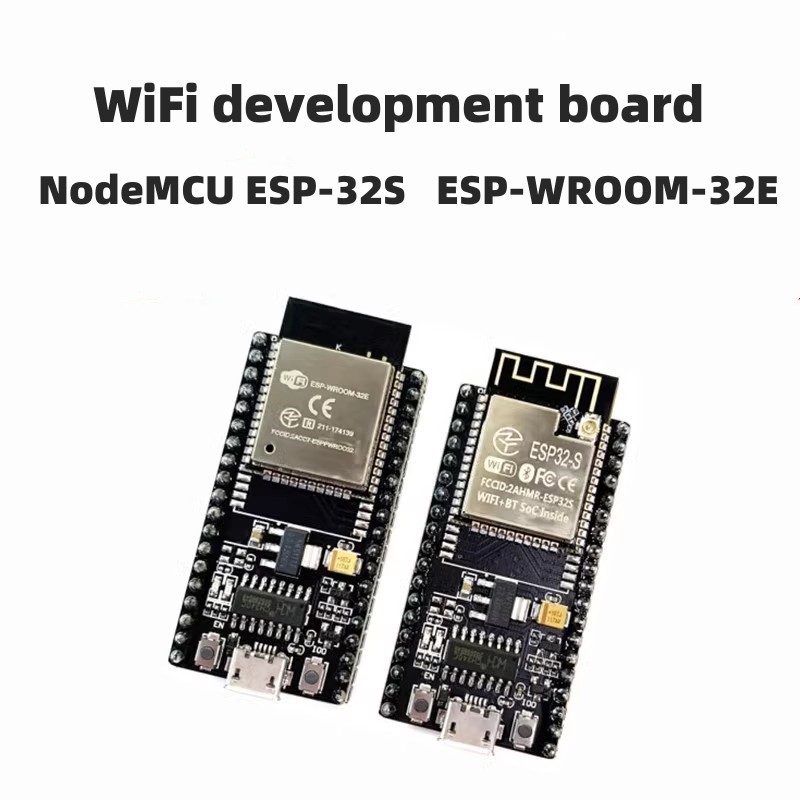 Nodemcu 32S - NodeMCU ESP-32S บอร์ดพัฒนา WiFi ESP-WROOM-32E โมดูลบลูทูธแบบอนุกรมสำหรับอุปกรณ์อิเล็กทรอนิกส์และฮาร์ดแวร์คอมพิวเตอร์