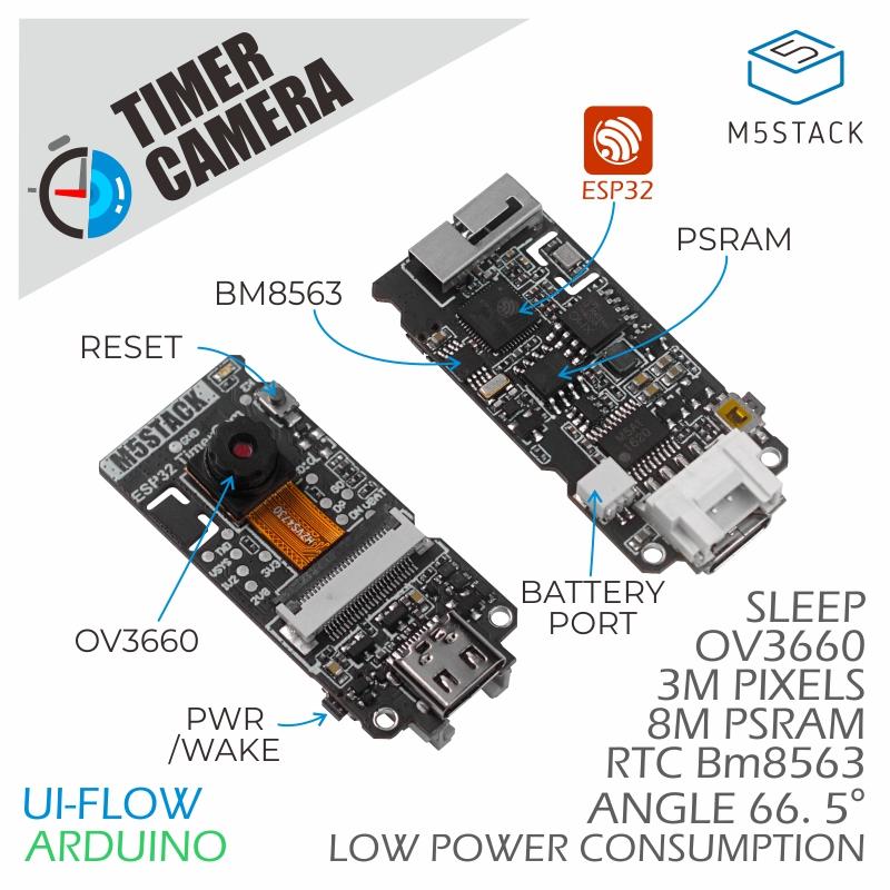 Doit Esp32 - M5Stack กล้องตั้งเวลา ESP32 PSRAM อย่างเป็นทางการ (OV3660)