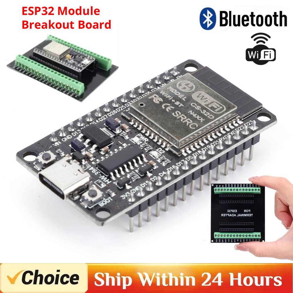 Nodemcuv2 - บอร์ดพัฒนา ESP-WROOM-32 ESP32-S ชนิด Type C