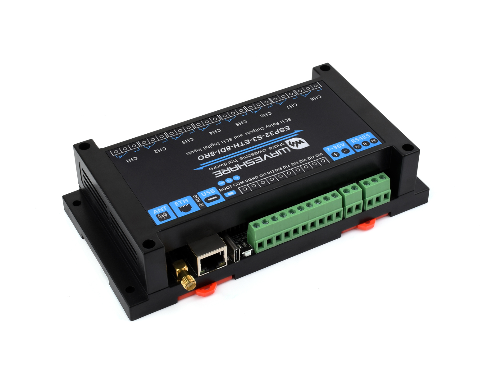 Waveshare อุตสาหกรรม 8-Channel - Doit Esp32 บทวิจารณ์และราคา