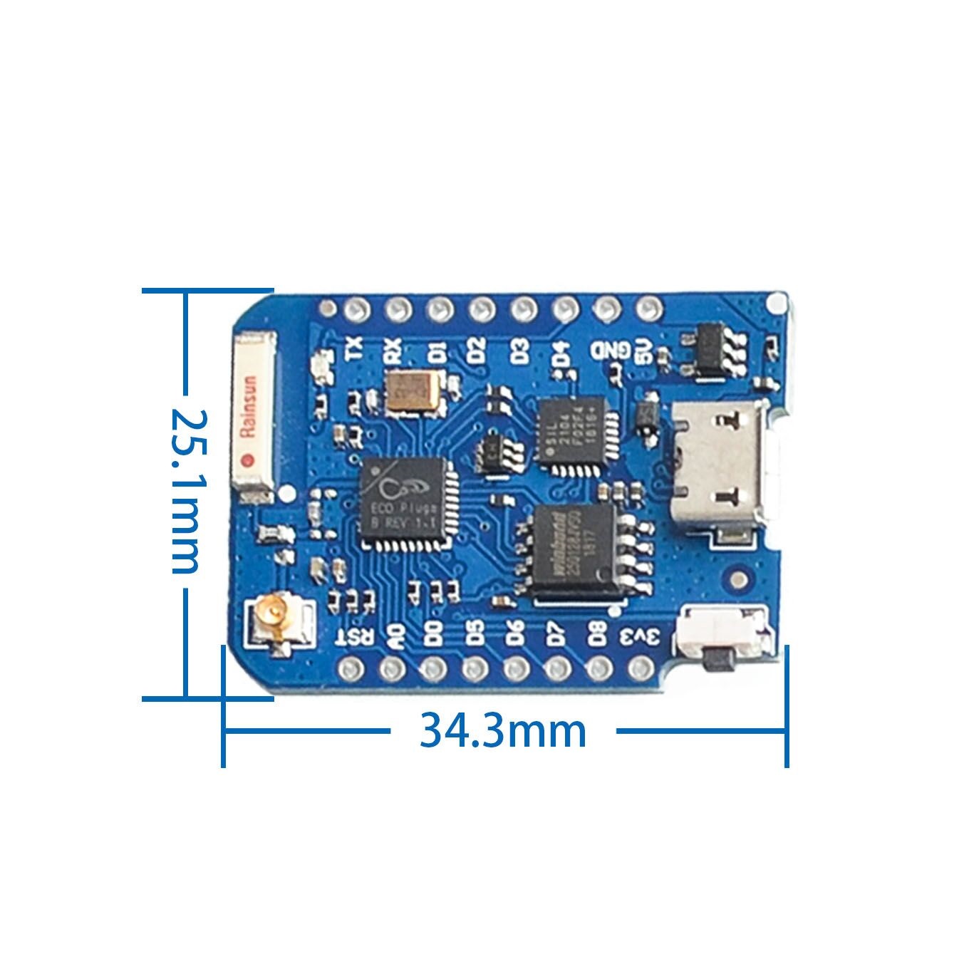 Wemos D1มินิโปร4ม. 16ม. ไบต์ขั - Wemos D1 Mini บทวิจารณ์และราคา