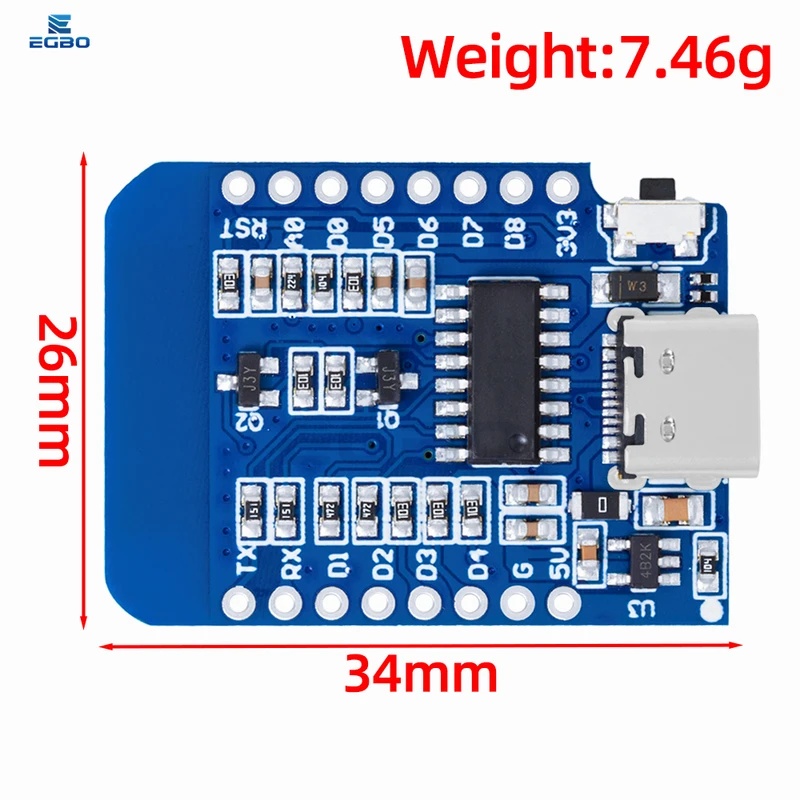 สำหรับบอร์ดพัฒนา WeMos D1 Mini - Wemos D1 Mini บทวิจารณ์และราคา