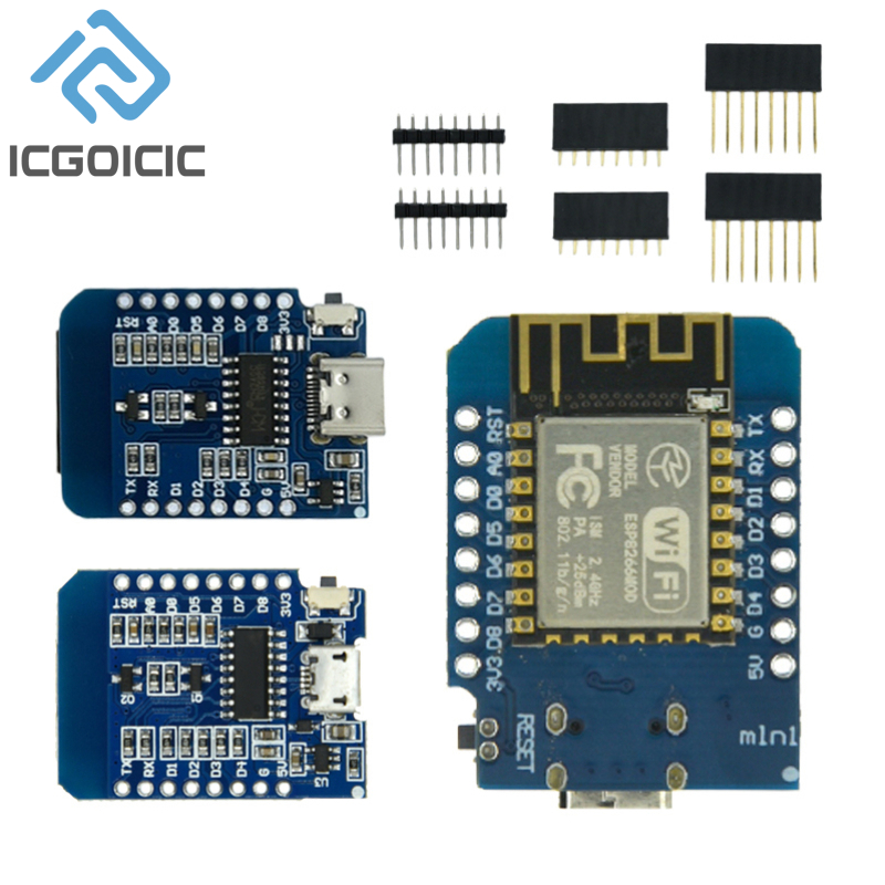 D1มินิ NodeMcu 4M ไบต์ Lua WiF - Wemos D1 Mini บทวิจารณ์และราคา